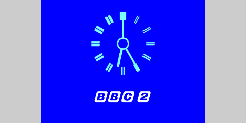 BBC 2 network clock from December 1974